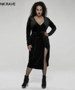 Punk Rave Viola Velvet Wrap Dress