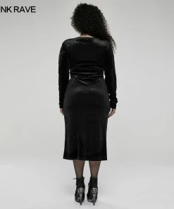 Punk Rave Viola Velvet Wrap Dress