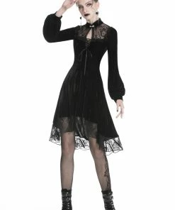 Dark In Love Titania Velvet Dress Ladies