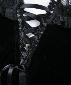 Dark In Love Titania Velvet Dress Ladies