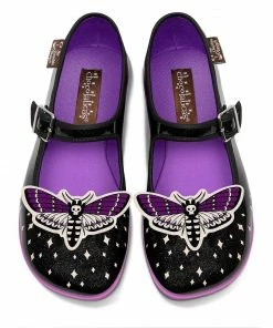 Ladies Hot Chocolate Design Chocolaticas Death Moth Women's Mary Jane Flat