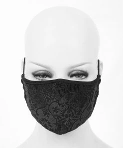 Accessories Devil Fashion Brocade Face Mask With Filter