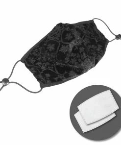 Accessories Devil Fashion Brocade Face Mask With Filter