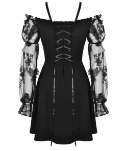 Ladies Dark In Love Audelia Bardot Dress