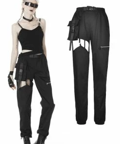 Dark In Love Hollow Thigh Trousers Ladies