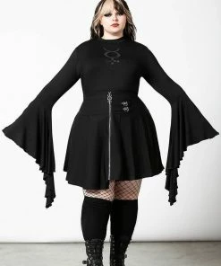 Killstar Elemental Eclipse Crop Top Ladies