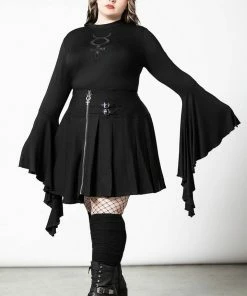 Killstar Elemental Eclipse Crop Top Ladies