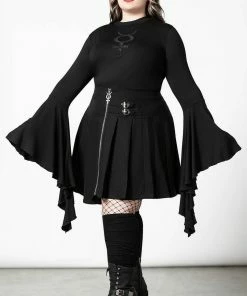 Killstar Elemental Eclipse Crop Top Ladies