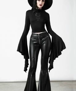 Killstar Elemental Eclipse Crop Top Ladies