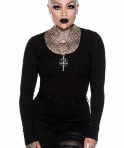 Killstar Elvina Long Sleeve Top Ladies