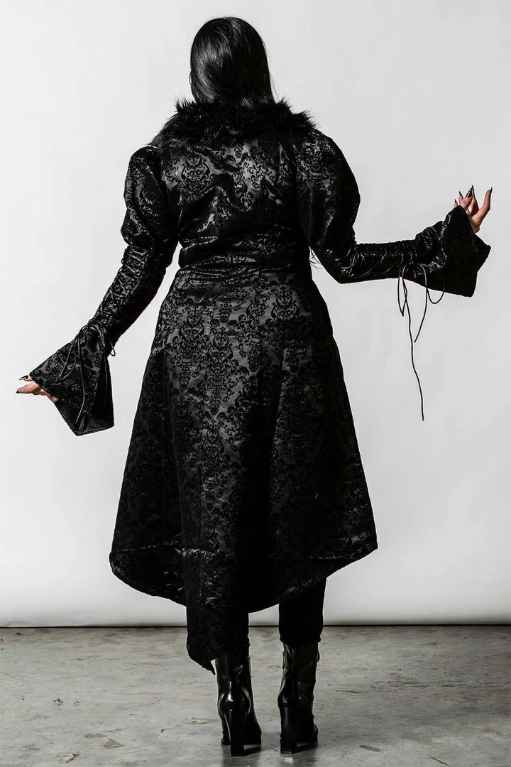 Ladies Killstar Evarose Brocade Coat 7 Ladies Killstar Evarose Brocade Coat