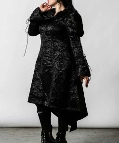 Ladies Killstar Evarose Brocade Coat 14 Ladies Killstar Evarose Brocade Coat