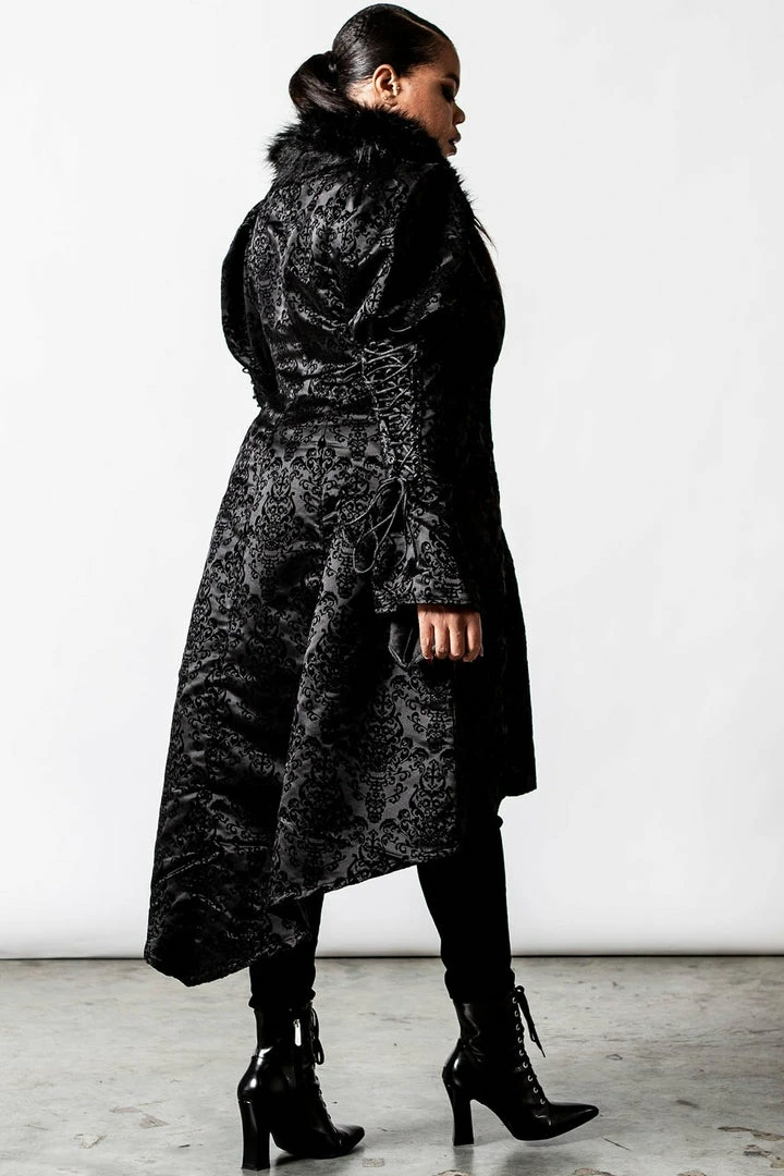 Ladies Killstar Evarose Brocade Coat 9 Ladies Killstar Evarose Brocade Coat