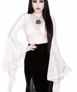 Ladies Killstar Fatal Attraction Bodysuit Ivory