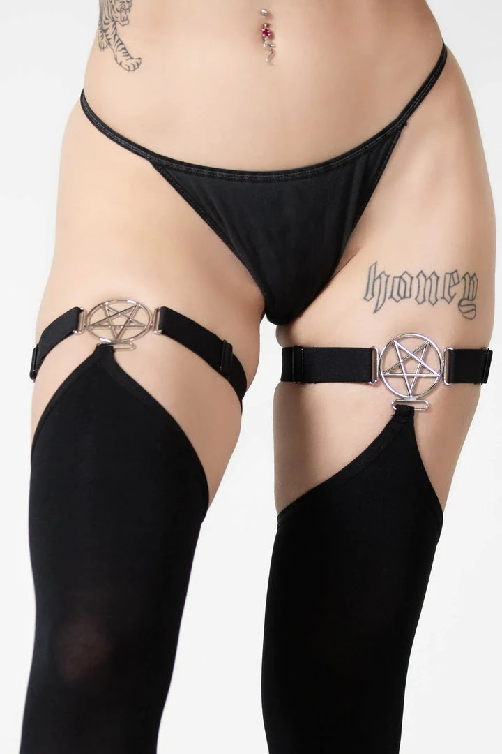 Killstar Fiendish Stockings Accessories 6 Killstar Fiendish Stockings Accessories