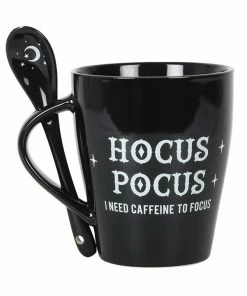 Homeware Gothic Gifts Hocus Pocus Mug And Spoon Set
