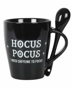 Homeware Gothic Gifts Hocus Pocus Mug And Spoon Set