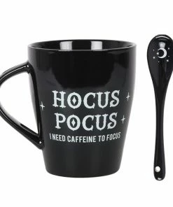 Homeware Gothic Gifts Hocus Pocus Mug And Spoon Set