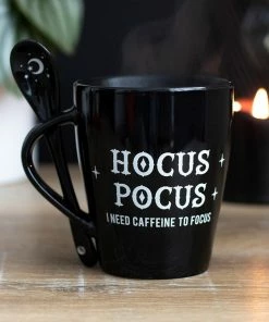 Homeware Gothic Gifts Hocus Pocus Mug And Spoon Set
