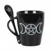 Homeware Gothic Gifts Triple Moon Mug And Spoon Set