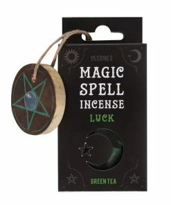 Gothic Gifts Green Tea 'Luck' Spell Incense Cones Homeware