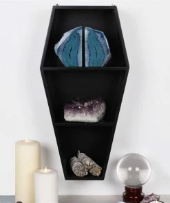 Homeware Gothic Gifts Coffin Display Shelf