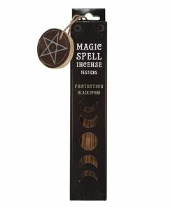 Homeware Gothic Gifts Black Opium 'Protection' Spell Incense Sticks