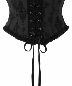 Plus Sizes Killstar Flix Flocked Waspie