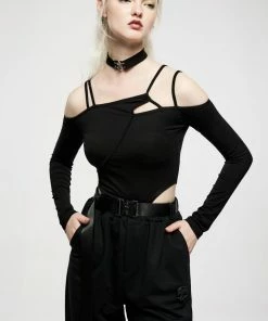Punk Rave Flora Asymmetric Bodysuit