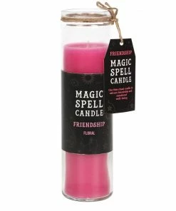 New Arrivals Gothic Gifts Floral 'Friendship' Spell Tube Candle