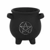 Gothic Gifts Pentacle Cauldron Plant Pot Homeware