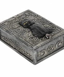 Homeware Gothic Gifts Black Cat Storage Box