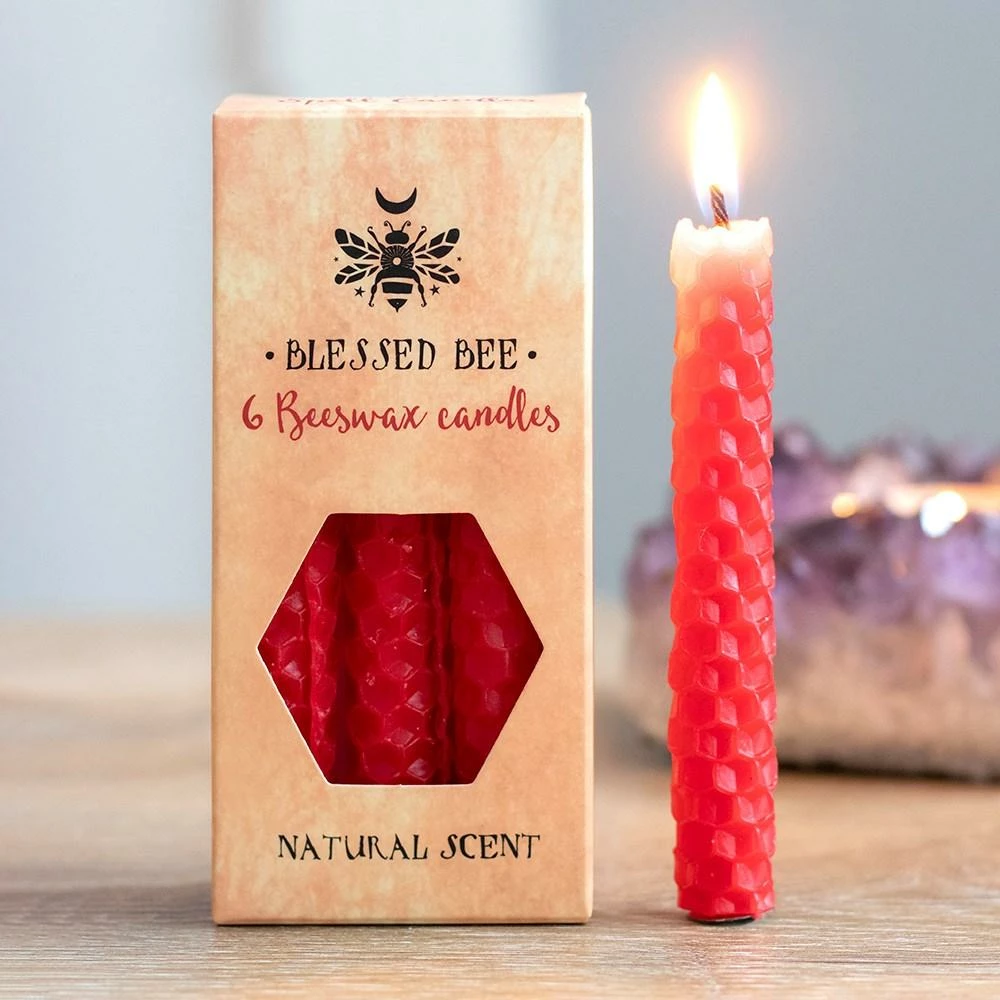 Gothic Gifts Red Beeswax Love Spell Candles Homeware 3 Gothic Gifts Red Beeswax Love Spell Candles Homeware
