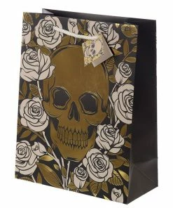 Gothic Gifts Large Skull & Roses Gift Bag Homeware