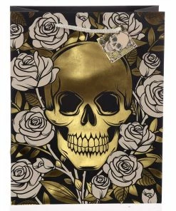 Gothic Gifts Large Skull & Roses Gift Bag Homeware