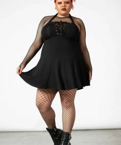 Killstar Gothica Halter Dress Ladies
