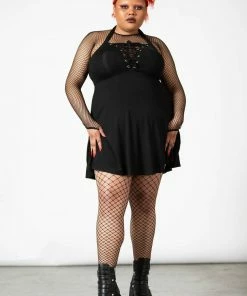 Killstar Gothica Halter Dress Ladies