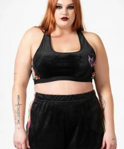 Killstar Groovy Velour Shorts