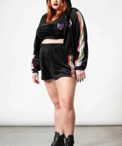 Killstar Groovy Velour Shorts