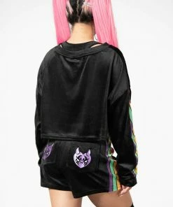 Killstar Groovy Velour Shorts