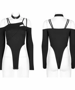 Punk Rave Flora Asymmetric Bodysuit