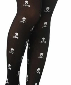 Gothic Attitude Skull & Crossbones Stockings Accessories