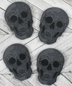 Gothic Gifts Set Of 4 Skull Coasters Homeware