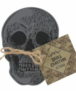 Gothic Gifts Set Of 4 Skull Coasters Homeware