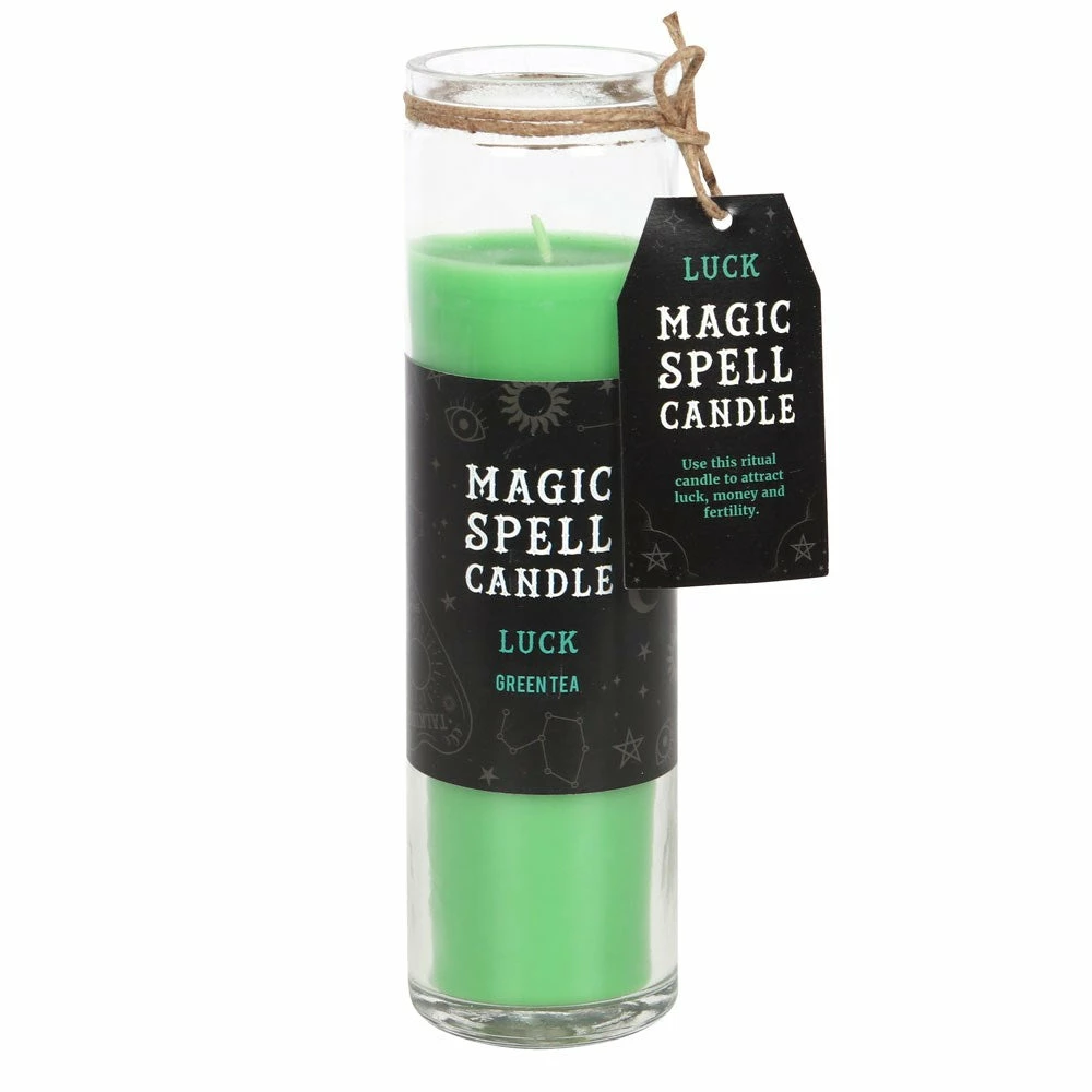 New Arrivals Gothic Gifts Green Tea 'Luck' Spell Tube Candle 3 New Arrivals Gothic Gifts Green Tea 'Luck' Spell Tube Candle