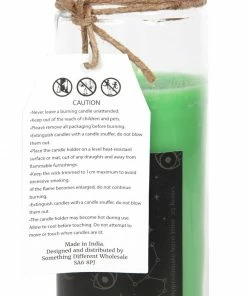 New Arrivals Gothic Gifts Green Tea 'Luck' Spell Tube Candle