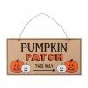 Gothic Gifts Pumpkin Patch Hanging Sign Homeware