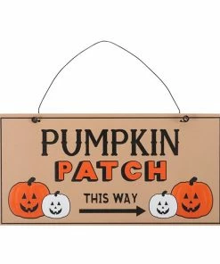 Gothic Gifts Pumpkin Patch Hanging Sign Homeware