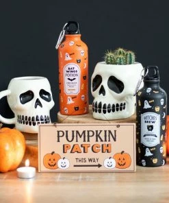 Gothic Gifts Pumpkin Patch Hanging Sign Homeware