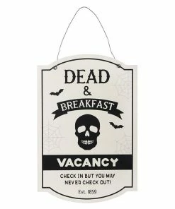 Gothic Gifts Dead And Breakfast Hanging Sign Homeware
